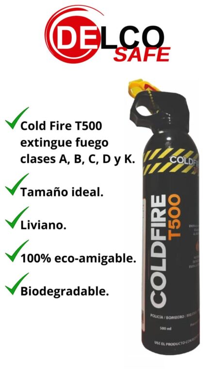 COLD FIRE T-500 DE 500 ml. (SUPRESOR DE FUEGO) - Imagen 4